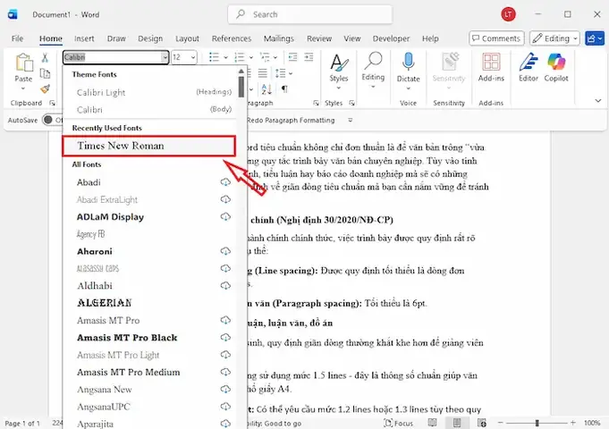 6pt Trong Word Là Gì? Ý Nghĩa & Cách Thiết Lập Chuẩn