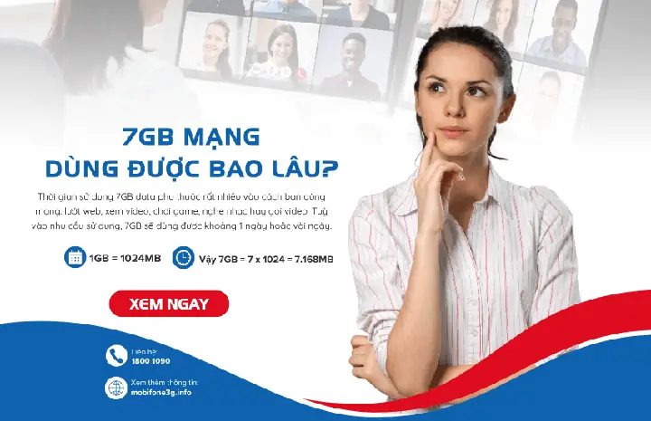 7gb Data Là Bao Nhiêu Mb Và Dùng Được Trong Bao Lâu?