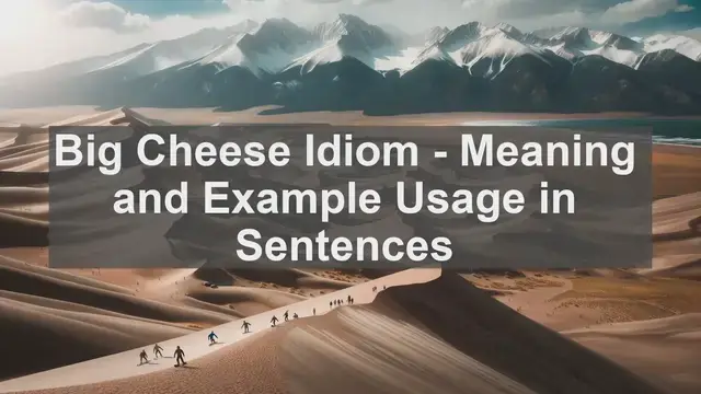Big Cheese Là Gì? Ý Nghĩa, Nguồn Gốc Và Cách Dùng Thành Ngữ "ông Lớn"