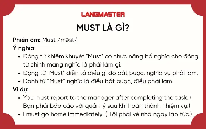 "a Must Là Gì?" - Giải Mã Ý Nghĩa Và Cách Dùng Chuẩn Xác Trong Tiếng Anh