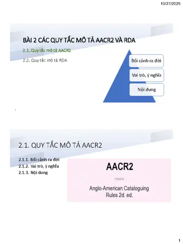 Aacr2 Là Gì? Giải Thích Chi Tiết Về Quy Tắc Biên Mục Anh-mỹ Và Ứng Dụng