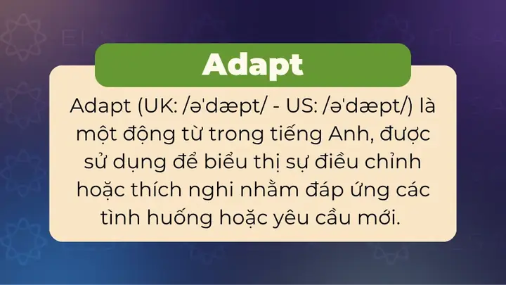Adapt Là Gì? Cấu Trúc Và Cách Dùng "adapt" Chuẩn Nhất