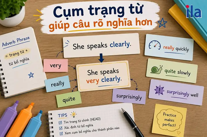 Adverb Phrase Là Gì? Cấu Tạo, Chức Năng Và Cách Dùng Chuẩn Tiếng Anh