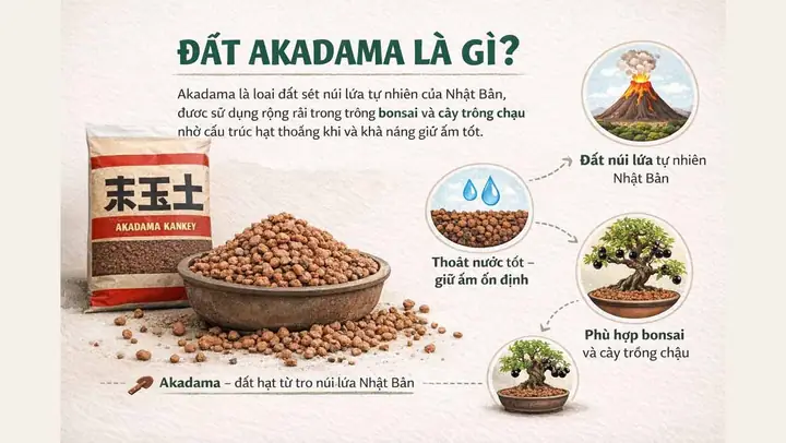 Akadama Là Gì? Tìm Hiểu Chi Tiết Về Loại Đất Nung Đặc Biệt Cho Bonsai & Cây Cảnh