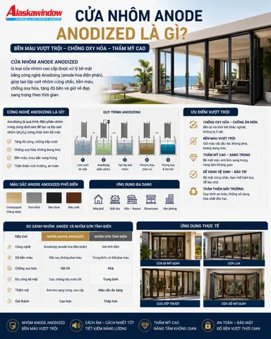 Nhôm Anodized Là Gì? Quy Trình, Ứng Dụng Và Ưu Điểm Vượt Trội