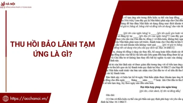Bảo Lãnh Hoàn Trả Tiền Tạm Ứng Là Gì? Quy Định & Quy Trình Chi Tiết