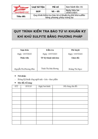 Bào Tử Vi Khuẩn Kỵ Khí Khử Sulfit: Định Nghĩa, Vai Trò Và Tiêu Chuẩn Kiểm Nghiệm