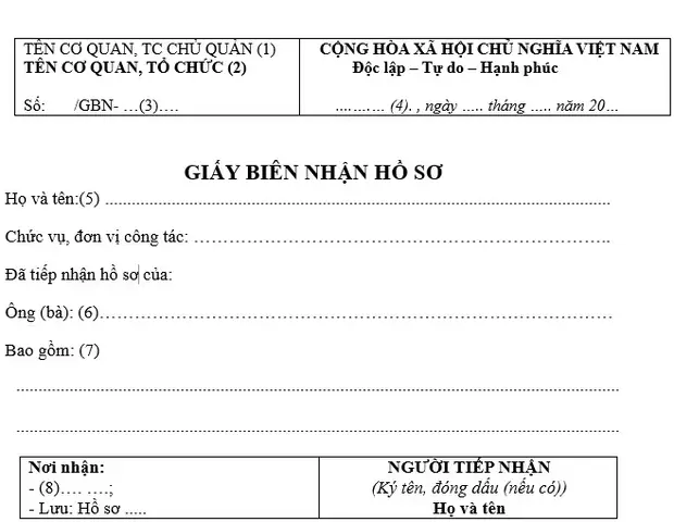 Biên Nhận Hồ Sơ Là Gì? Ý Nghĩa Và Cách Lập Chi Tiết