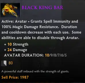 Black King Bar (BKB) Dota 2 Là Gì? Hướng Dẫn Chi Tiết Về Công Dụng, Cách Lên Đồ Và Khắc Chế