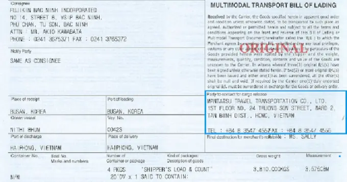 Blank Endorsed Bill Of Lading Là Gì? Hướng Dẫn Chi Tiết Về Vận Đơn Ký Hậu Để Trống