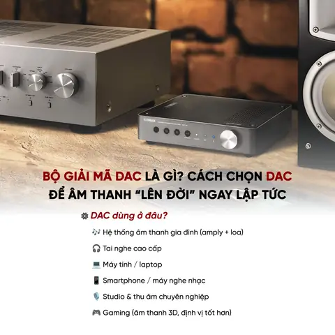 Bộ Giải Mã DAC Là Gì? Tác Dụng, Nguyên Lý Và Cách Lựa Chọn Chuẩn Nhất