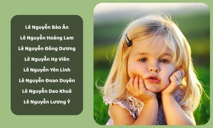 Bố Họ Lê Đặt Tên Con Gái Là Gì? Gợi Ý Tên Hay, Ý Nghĩa & Hợp Phong Thủy 2026