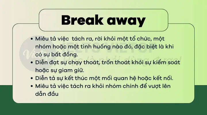 Breakaway Là Gì? Giải Nghĩa Và Các Trường Hợp Sử Dụng Phổ Biến