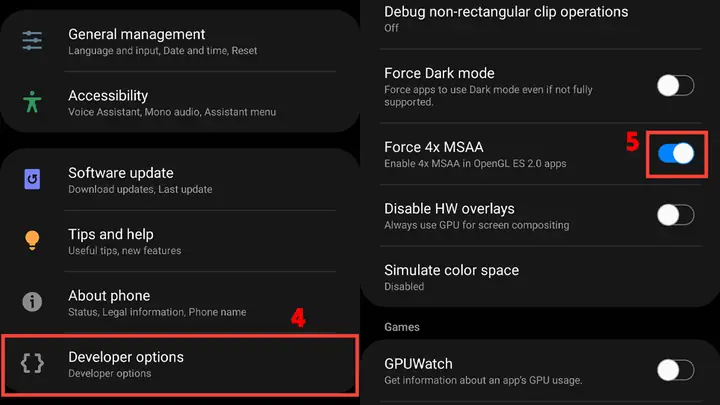 4x MSAA Là Gì? Hướng Dẫn Bật/tắt Để Tối Ưu Đồ Họa Game Trên Android