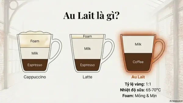Cafe Au Lait Là Gì? Nguồn Gốc, Cách Pha Và Sự Khác Biệt Với Latte