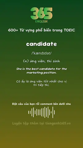 Candidate Nghĩa Là Gì? Định Nghĩa, Các Trường Hợp Sử Dụng Và Ví Dụ