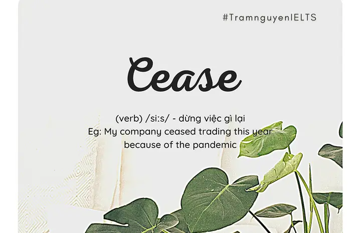 Cease To Là Gì? Ý Nghĩa, Cách Dùng Và Các Cấu Trúc Đi Kèm